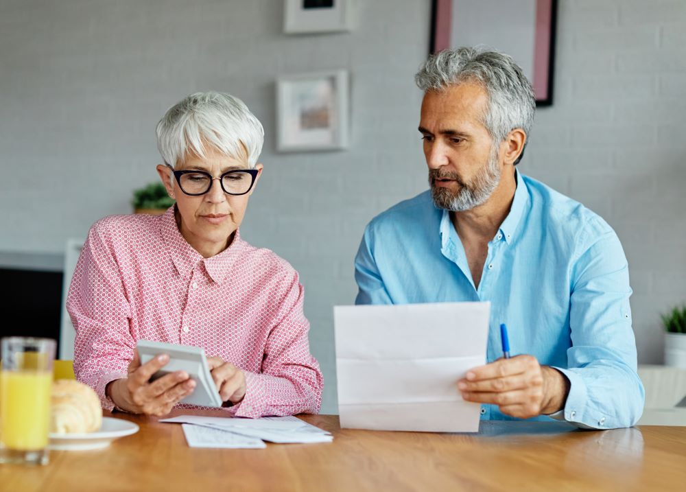 Couple doing income test and asset test for their age pension
