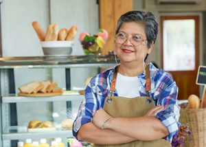 Australian woman with superannuation